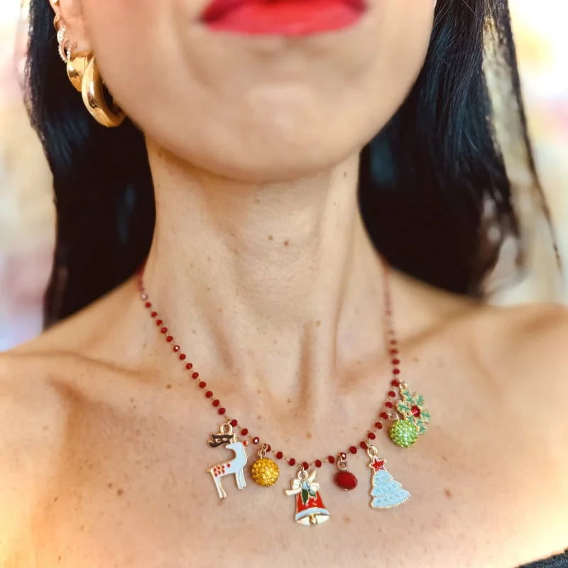 Collana Natale con charms