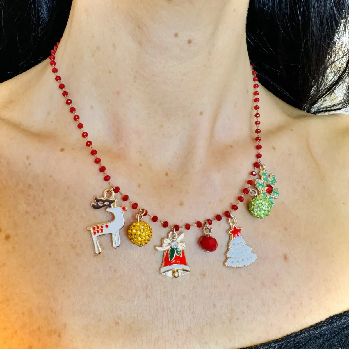 Collana Natale con charms