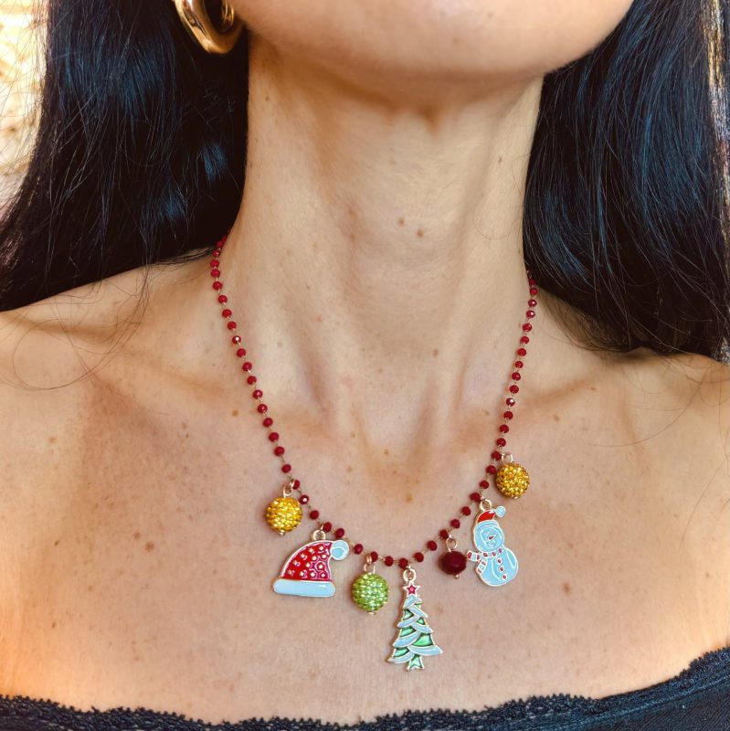 Collana Natale con charms