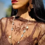 Collana dorata donna