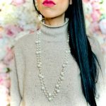 Collana di perle lunga doppia