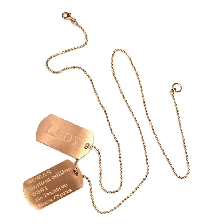 Collana piastrina militare