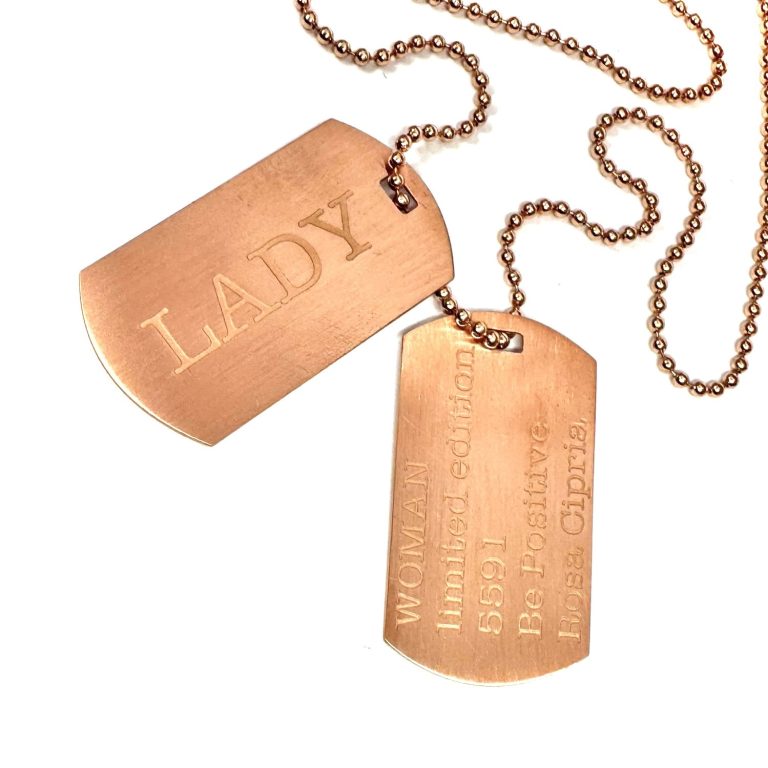 Collana piastrina militare