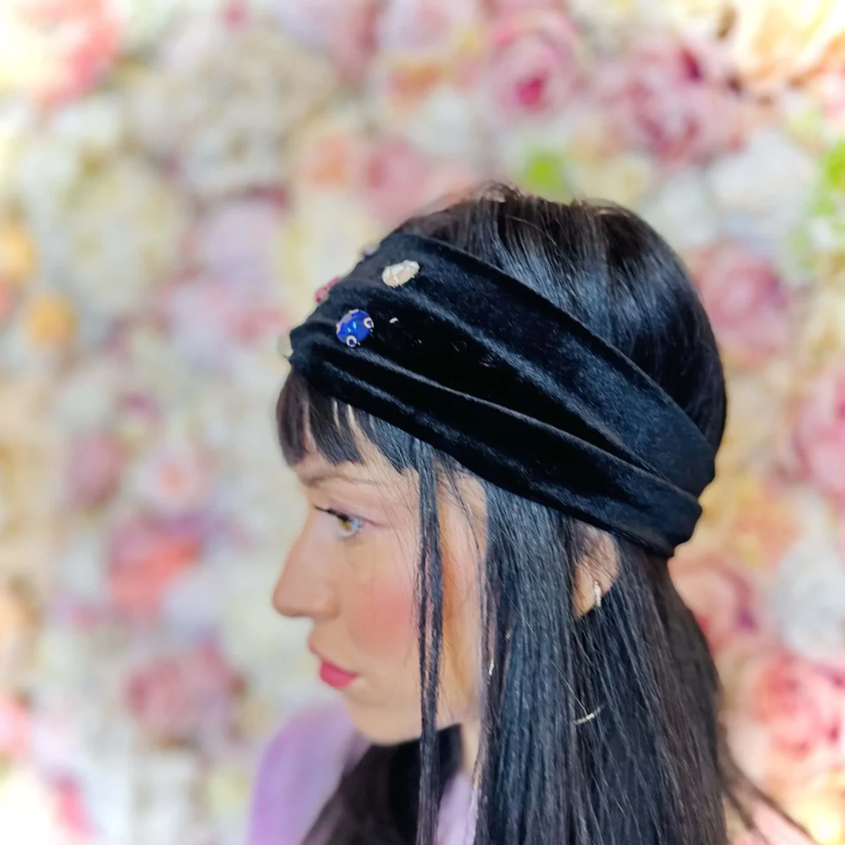 fascia per capelli in velluto