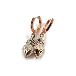 Orecchini cuore sacro