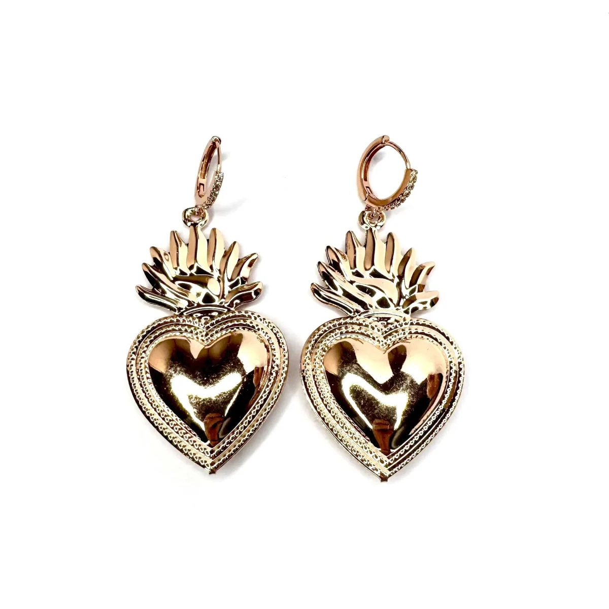 Orecchini cuore sacro