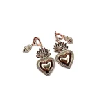 Orecchini cuore sacro