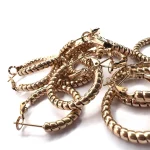 Orecchini cerchio oro rosa