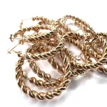 Orecchini cerchio oro rosa