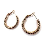 Orecchini cerchio oro rosa