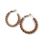 Orecchini cerchio oro rosa