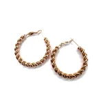 Orecchini cerchio oro rosa