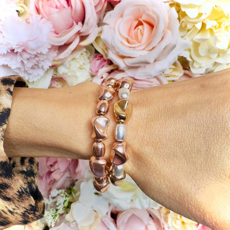 bracciale donna oro rosa ad elica