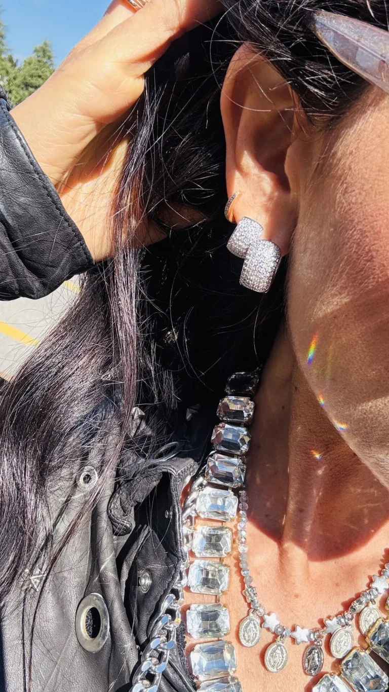 Orecchini di strass