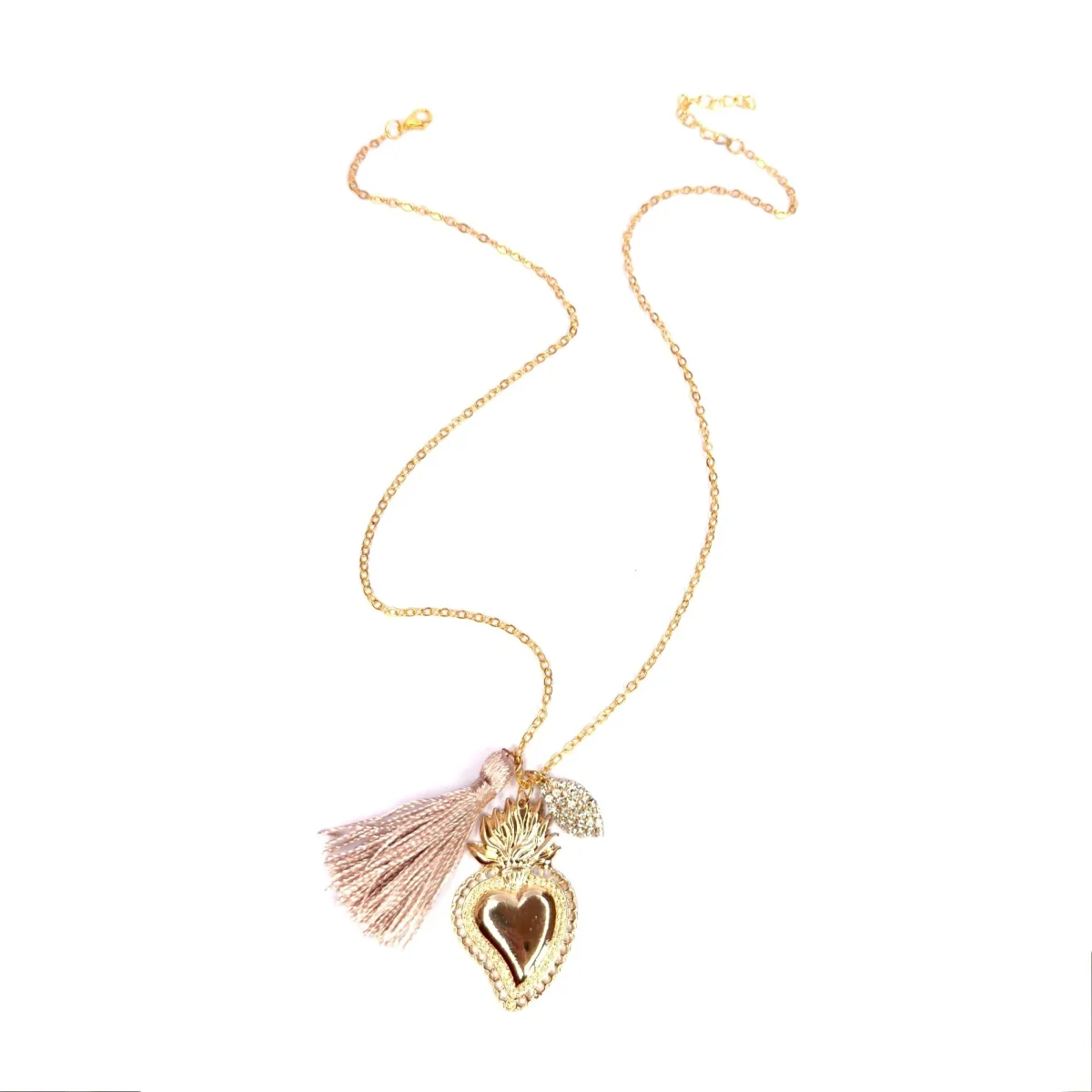 Collana cuore sacro oro