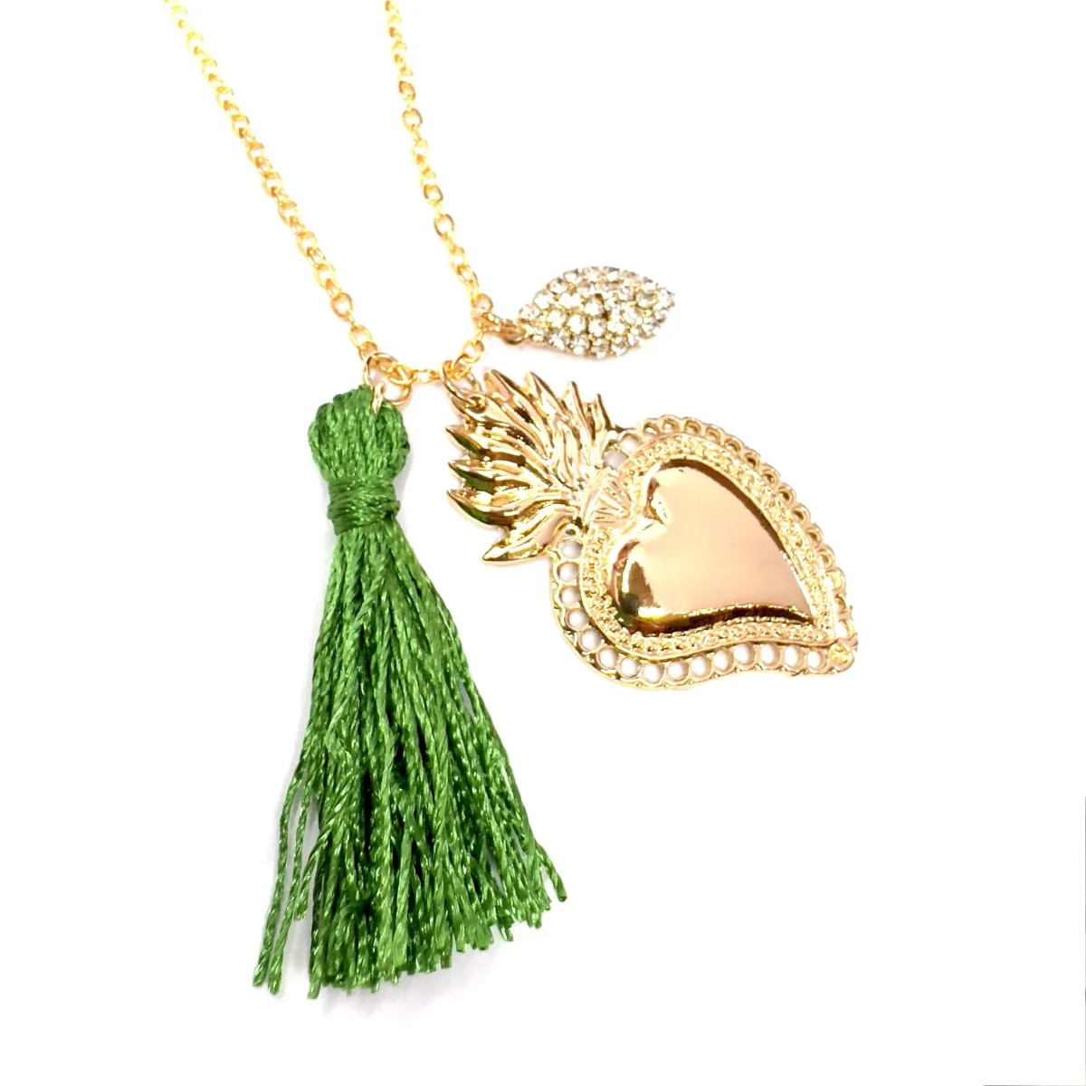Collana cuore sacro oro