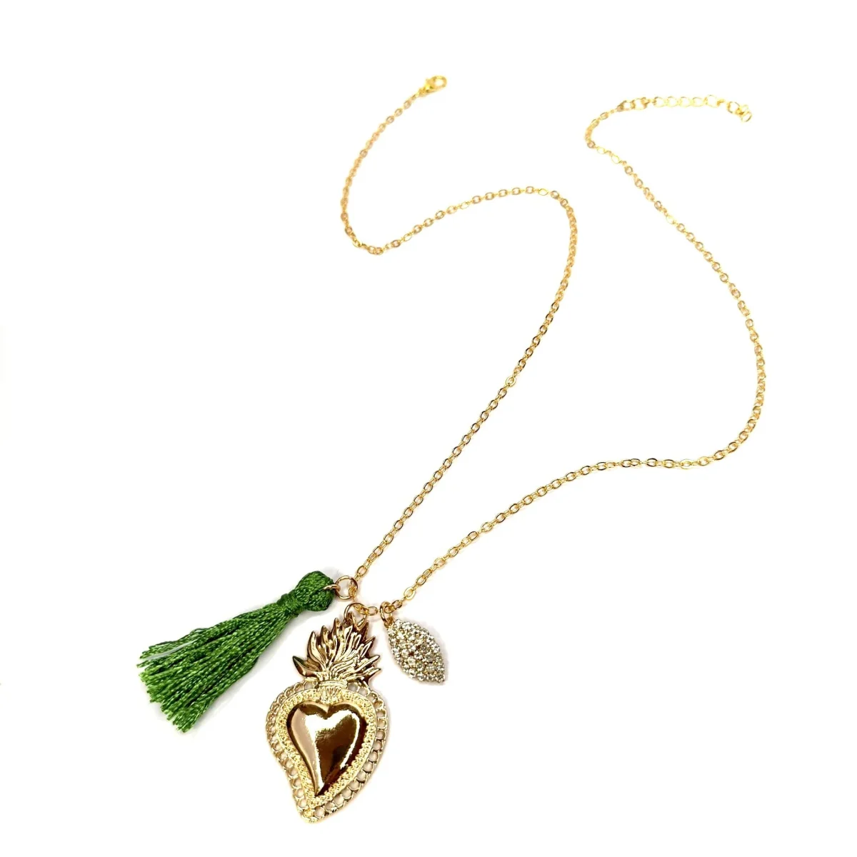 Collana cuore sacro oro
