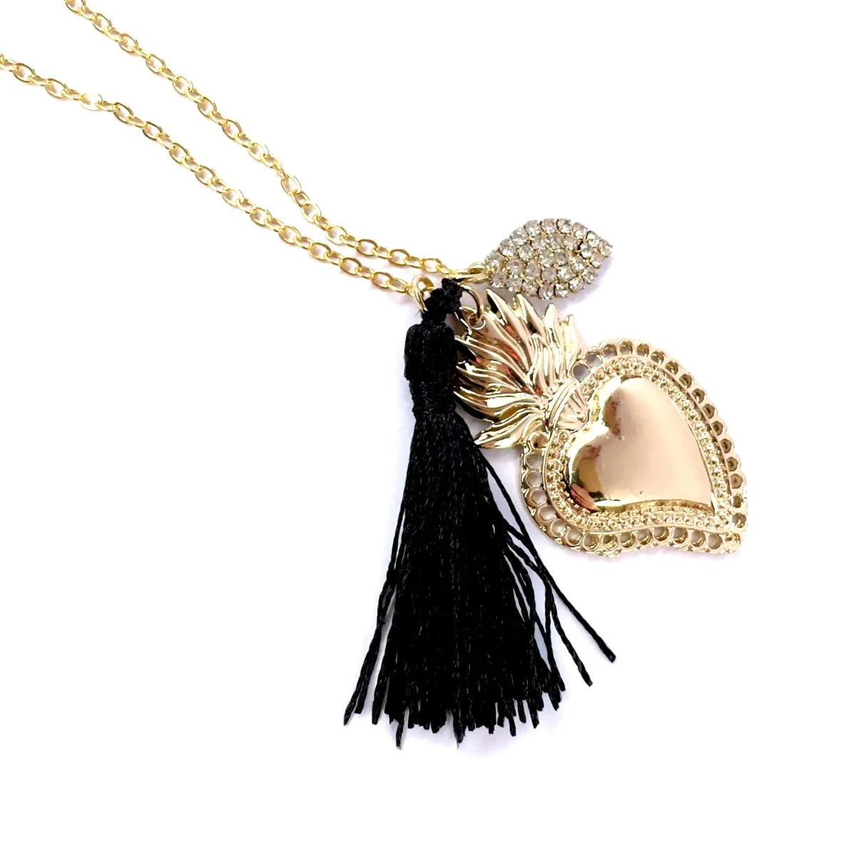 Collana cuore sacro oro
