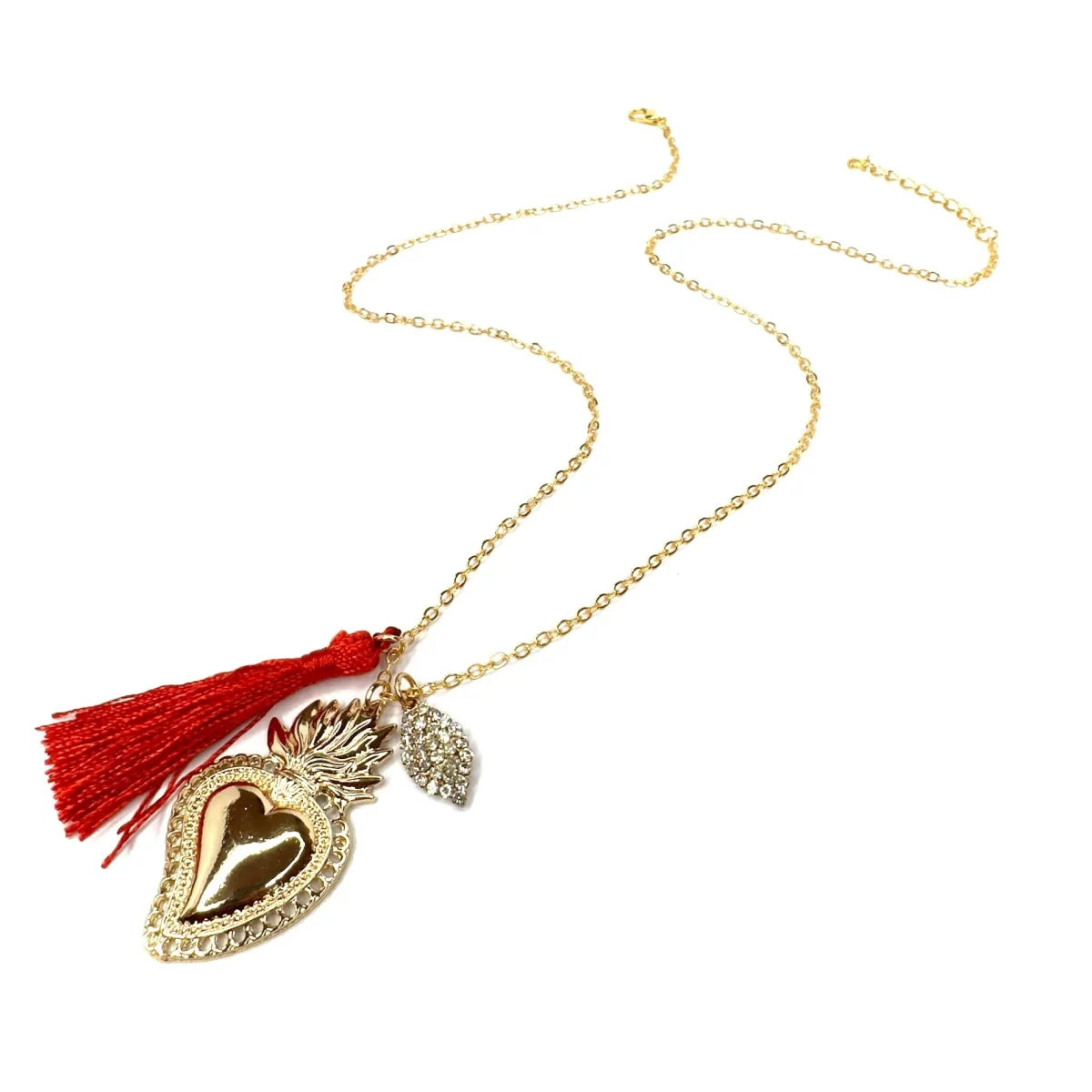 Collana cuore sacro oro
