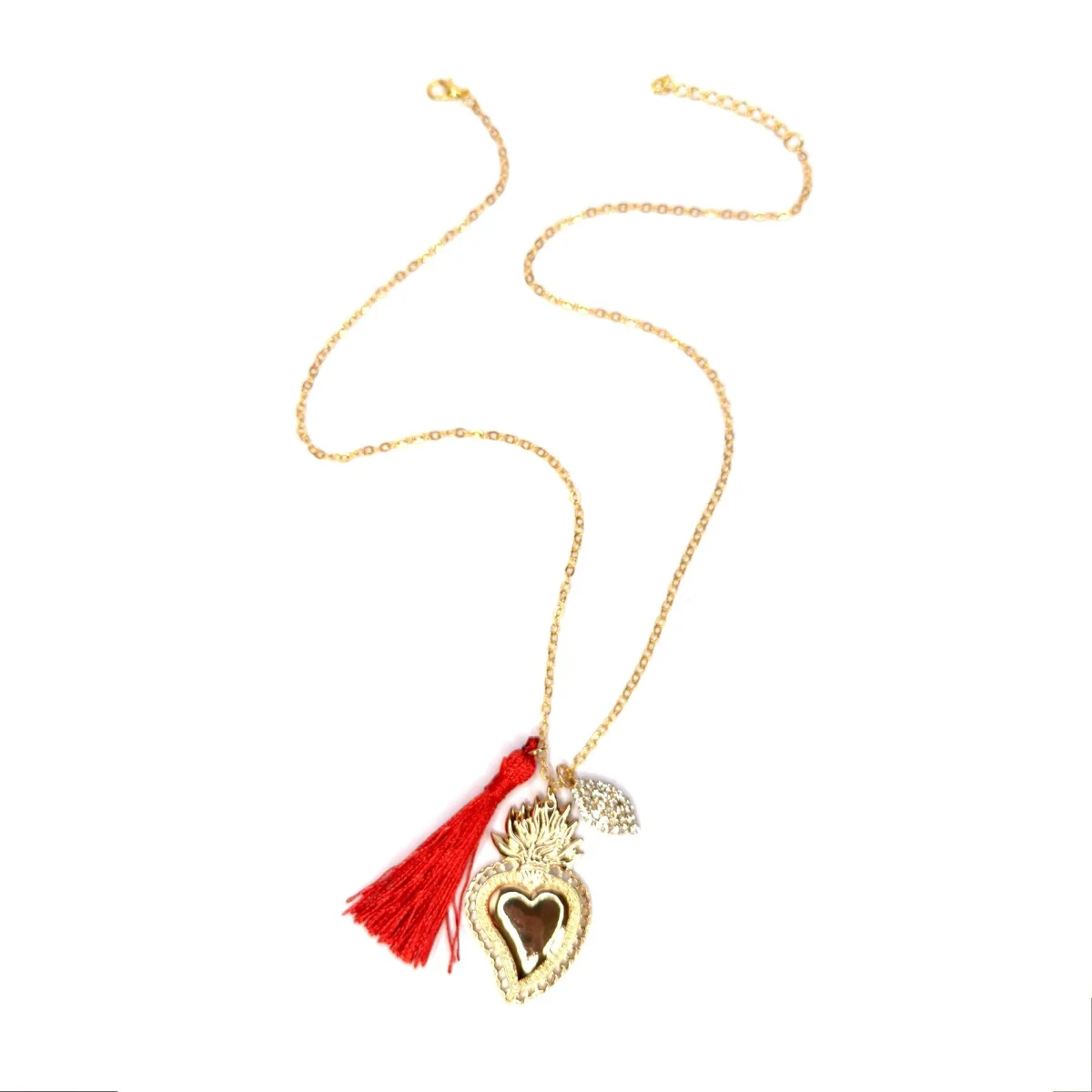 Collana cuore sacro oro