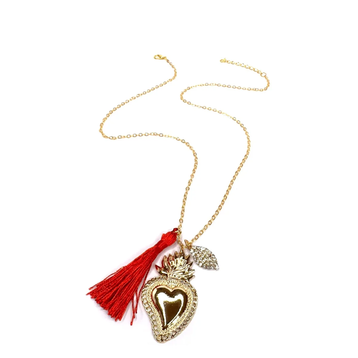 Collana cuore sacro oro