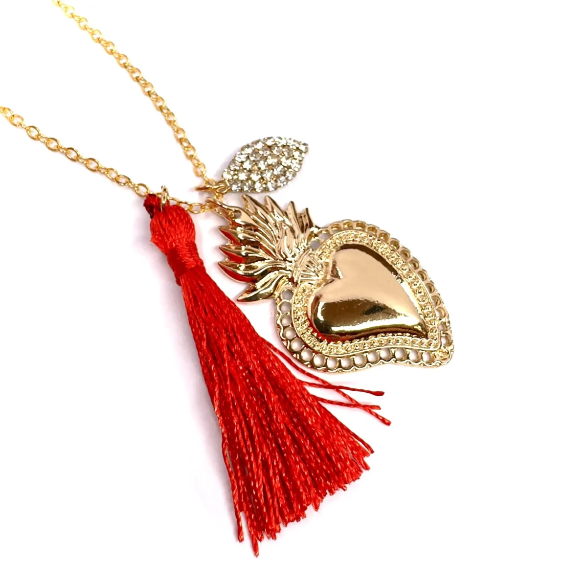 Collana cuore sacro oro