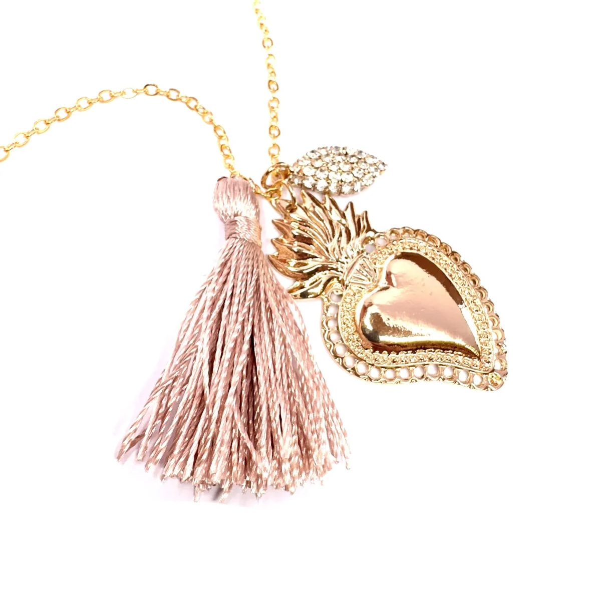 Collana cuore sacro oro