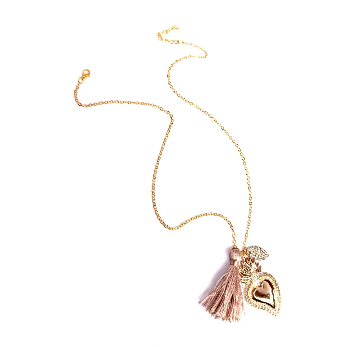Collana cuore sacro oro