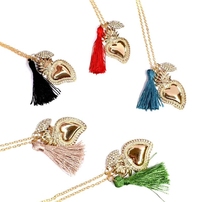 Collana cuore sacro oro