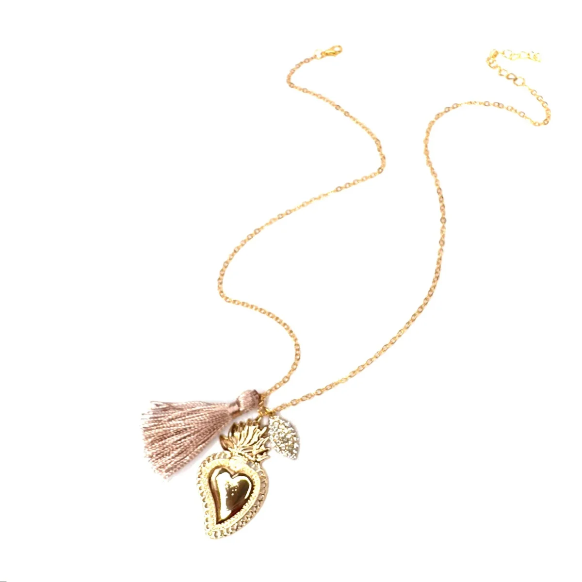 Collana cuore sacro oro