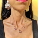 collana pietre rosa