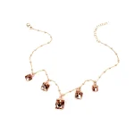 Collana pietre rosa