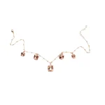 Collana pietre rosa