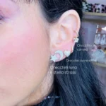 Orecchini cuore strass - immagine 14