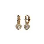 Orecchini cuore brillanti