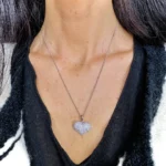 collana cuore swarovski minimal