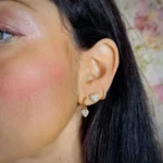 orecchini cuore strass