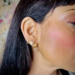 orecchini cuore strass