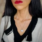 collana cuore swarovski minimal