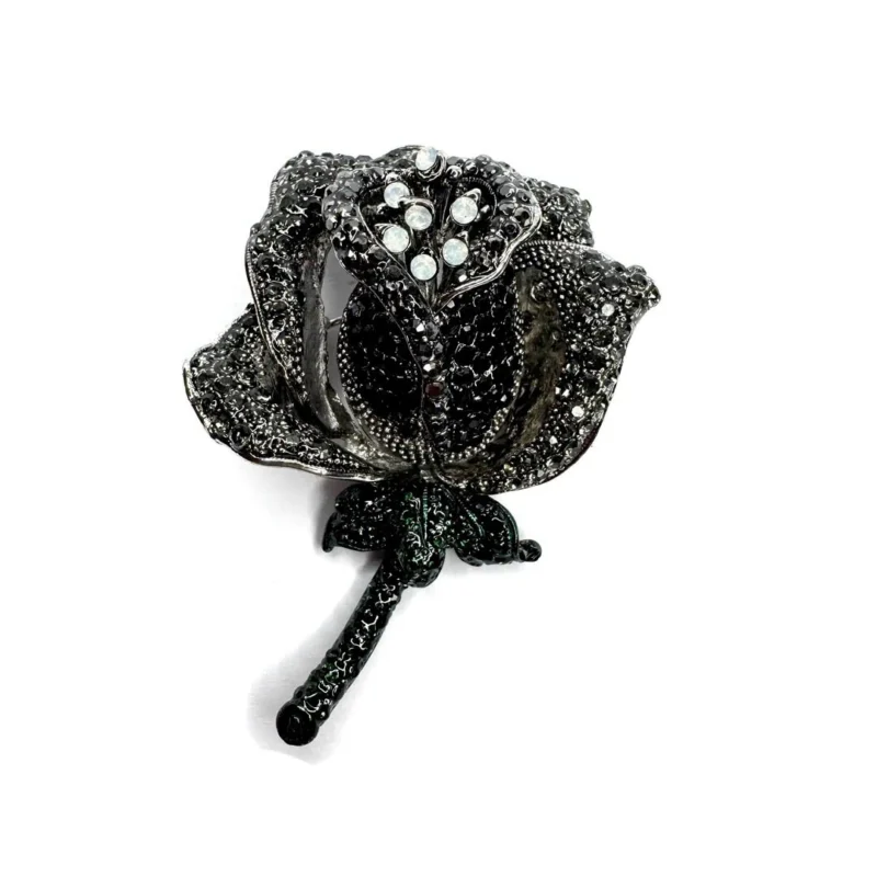 spilla fiore rosa