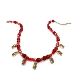 Collana girocollo rosso