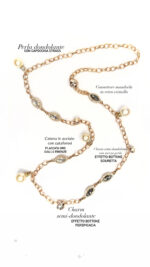 collana dorata donna