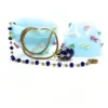 "Celeste Strass blu"
