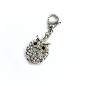 Charm gufo strass